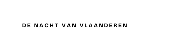 De nacht van vlaanderen